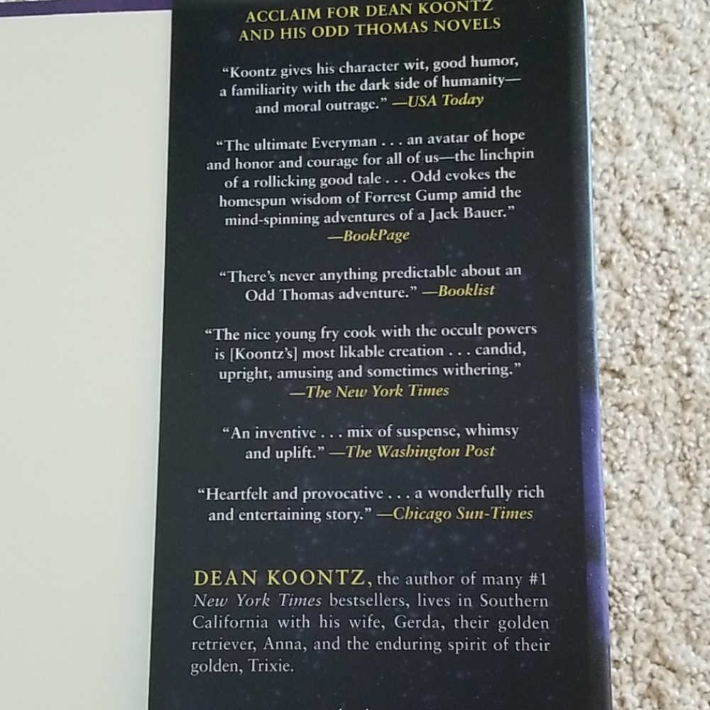 NWT HARDBACK Book Dean Koontz "Saint Odd" - Picture 5 of 6